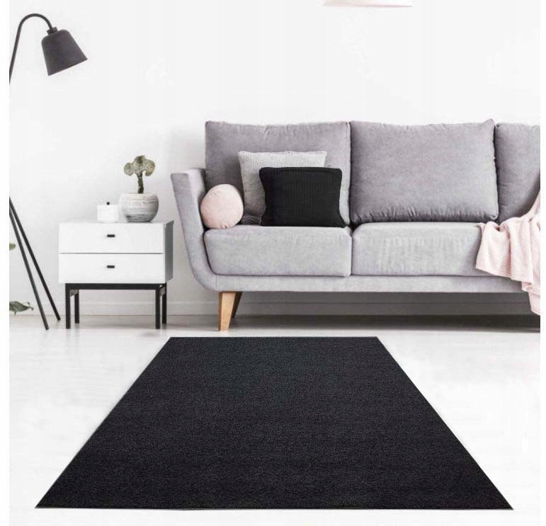 150x200cm SHAGGY BLACK CARPET FOR THE ROOM, SOFT SHAG 2CM Product weight with unit packaging 5.26 kg