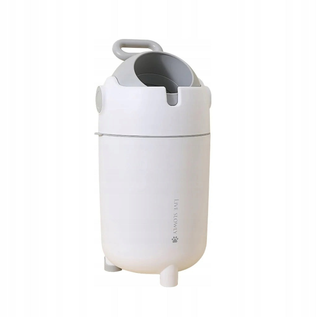 15L Unscented Antibacterial Diaper Bucket - White - Buxibo