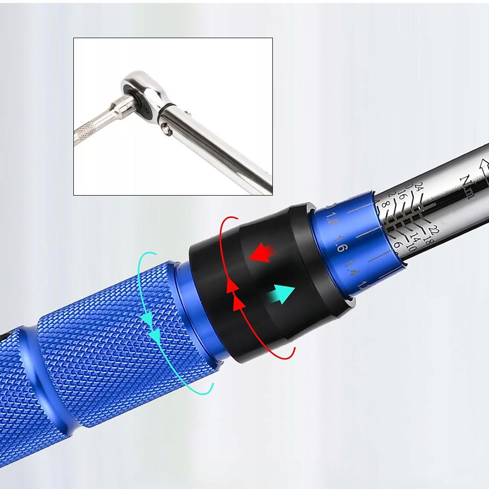 15PCS TORQUE WRENCH SET WITH EXTENSION FOR PRECISE INSTALLATION Key type torque