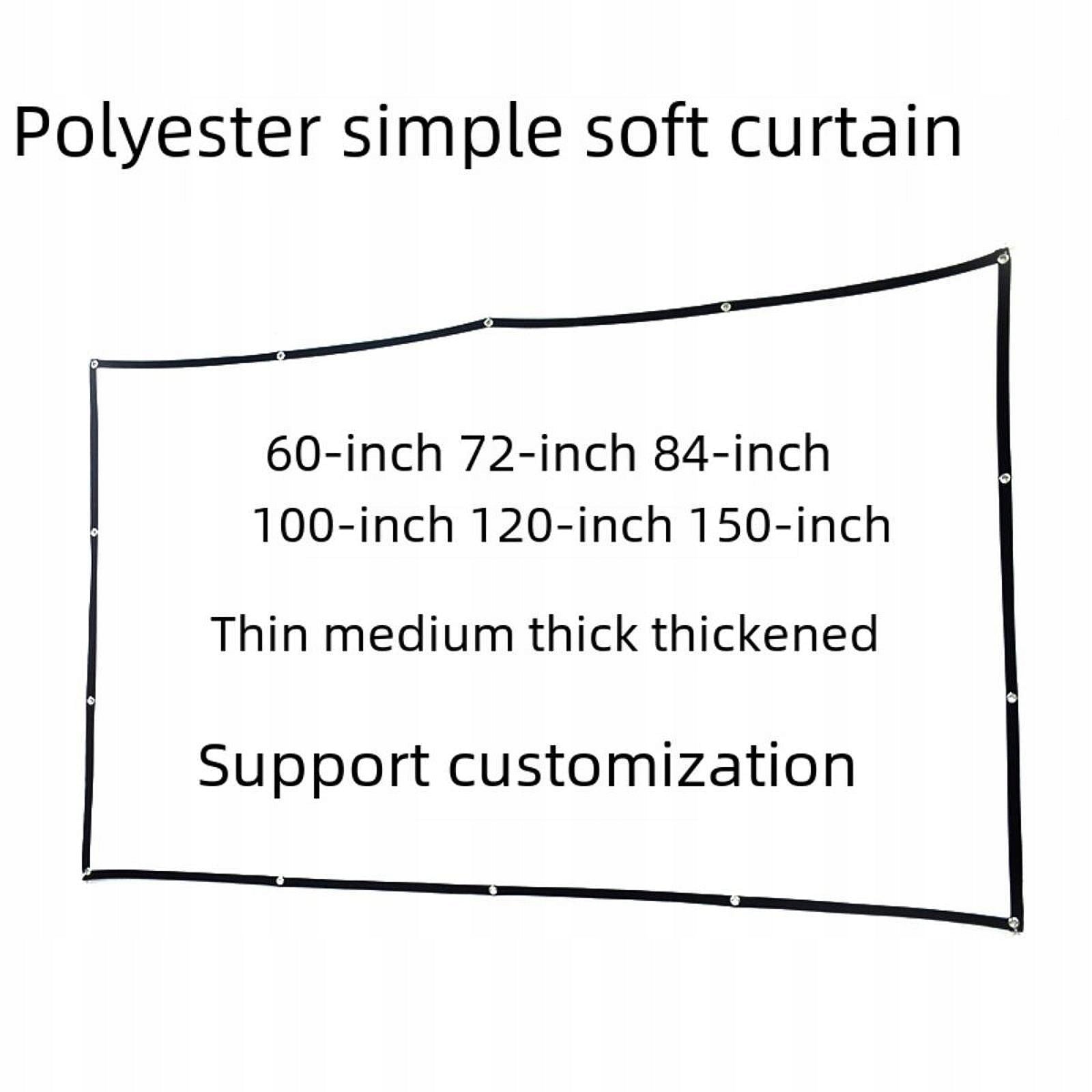 16:9 Foldable Projection Screen Portable Accessories Wrinkle 60inch Brand no brand