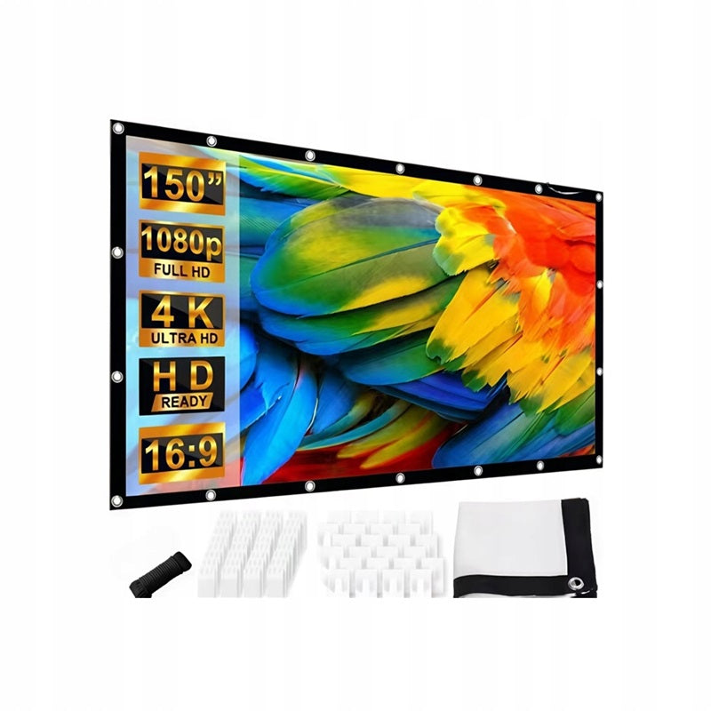 16:9 Projection SCREEN Portable 332x186 150 Cali Packaging status original
