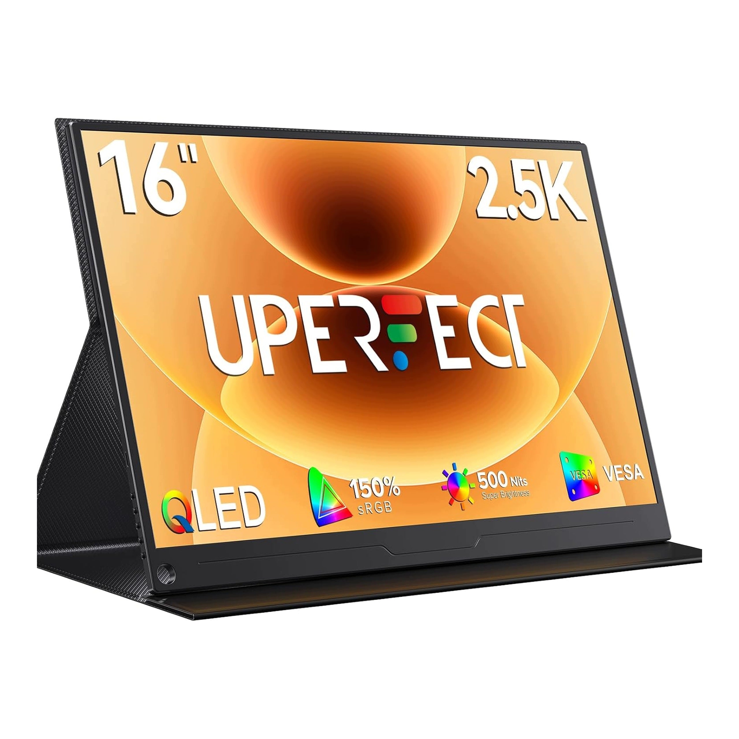16 inch 2.5K QHD 2560x1600 QLED IPS USBC HDMI Portable Monitor with VESA Case
