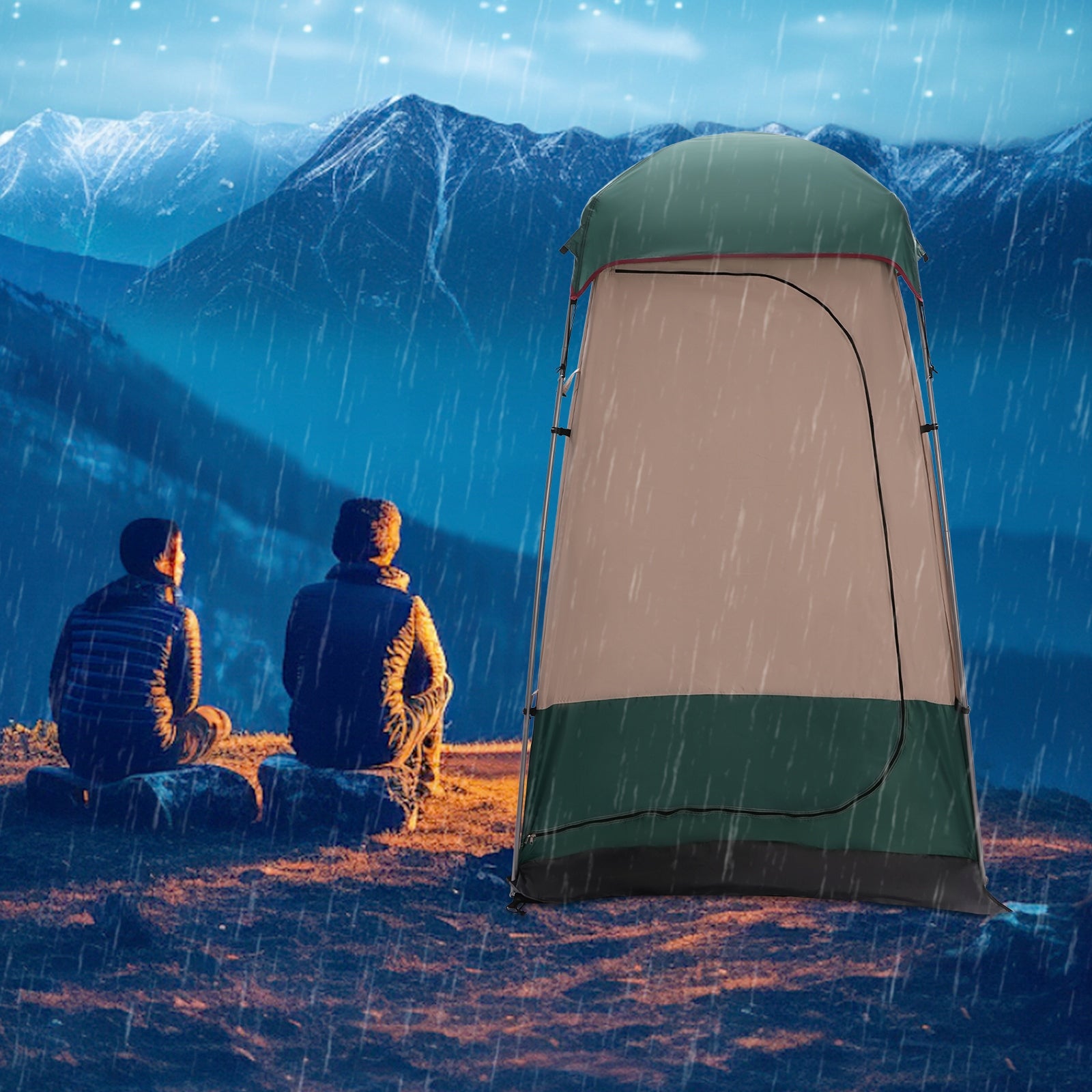 160*160*240cm Shower Tent Camping Privacy Shelter Toilet Tent for Hiking Packaging status original
