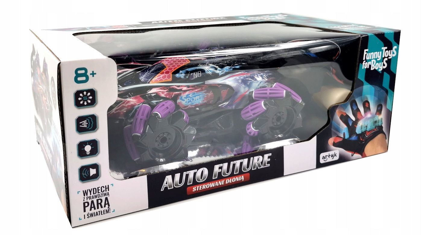 165061 car with smoke remote controlled glove