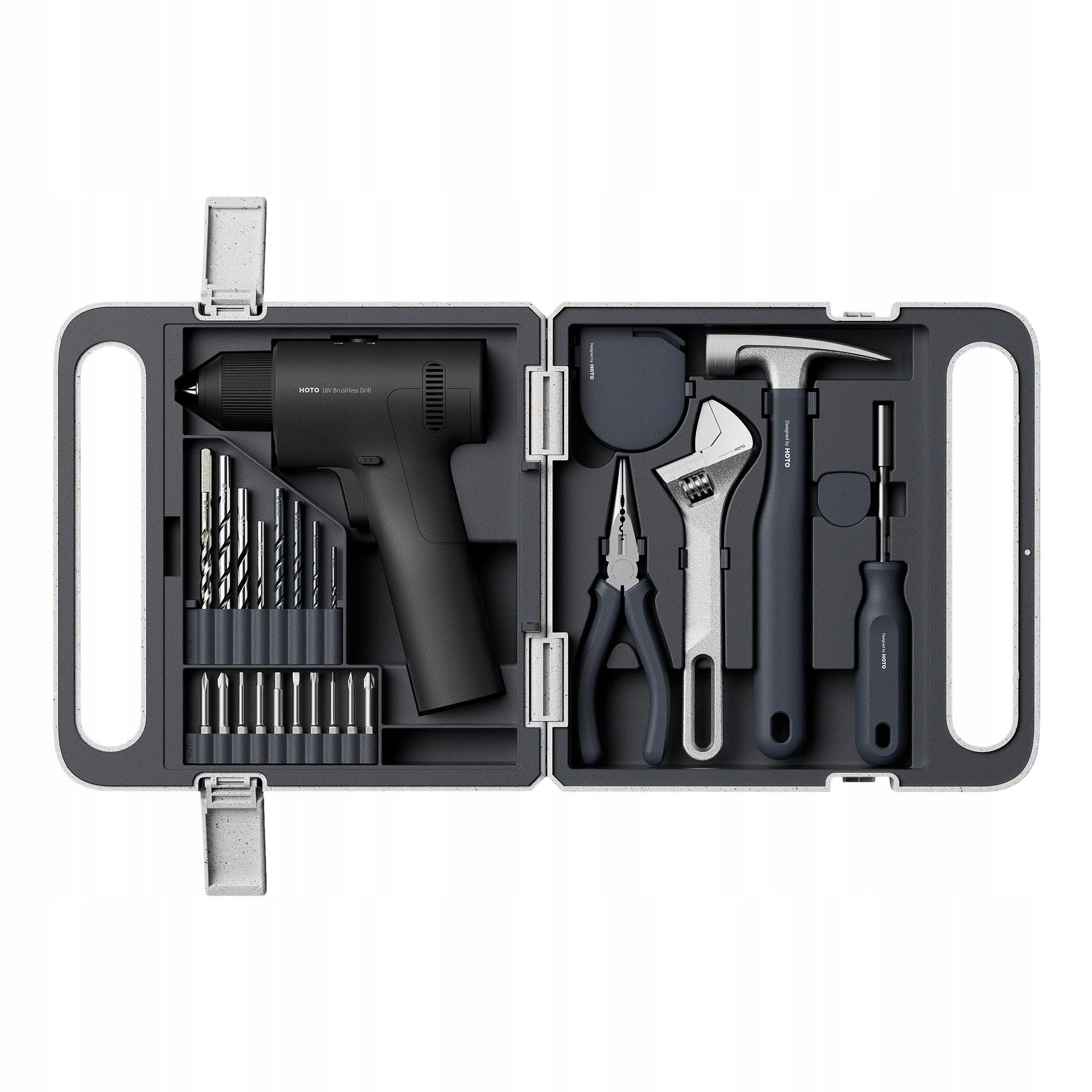 16V Cordless Drilling Machine with Mobile Suitcase Tool Kit Packaging status original