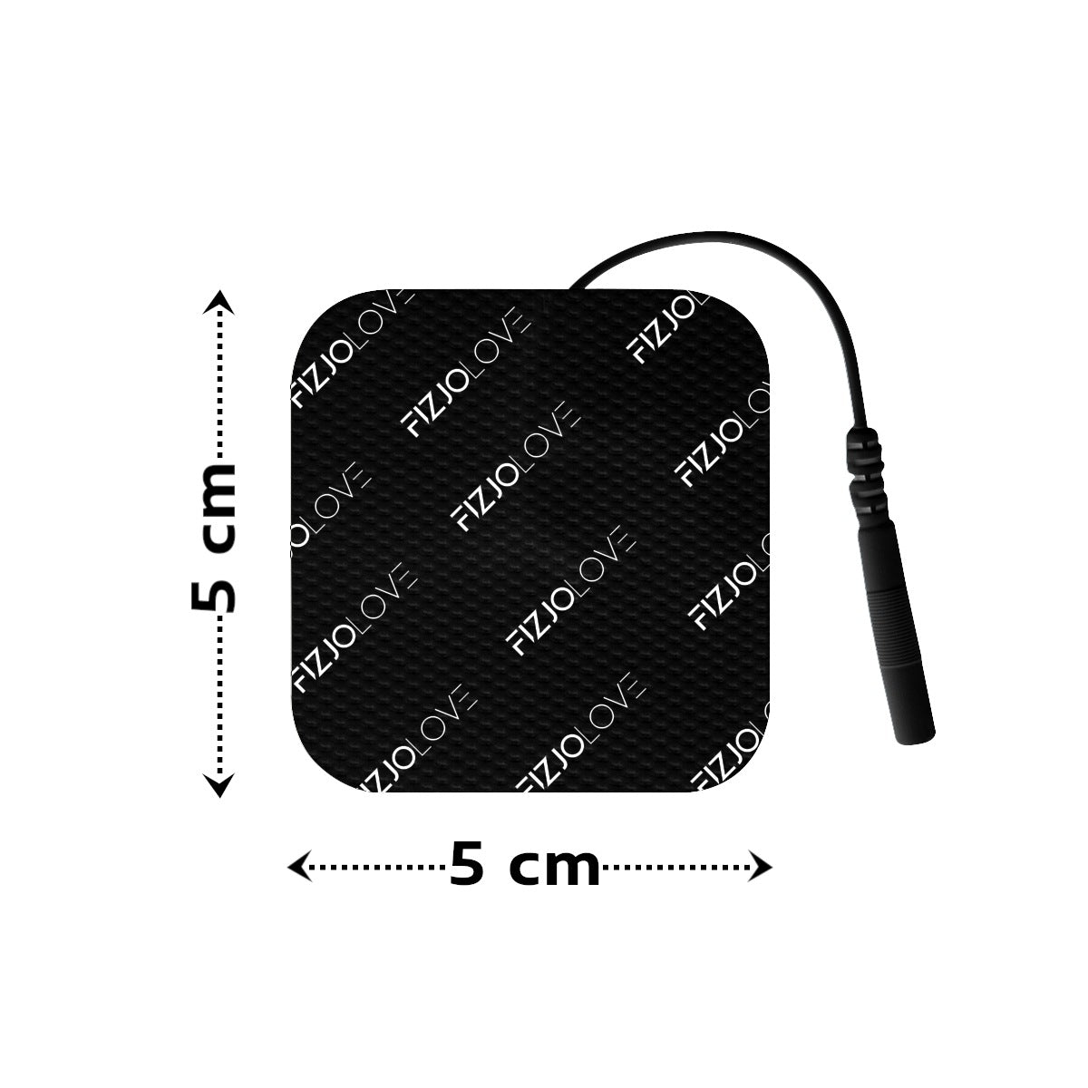 16x GEL ELECTRODE ELECTROSTIMULATOR TENS/EMS ELECTRODES BLACK 5x5 cm 8 Manufacturer code 38628