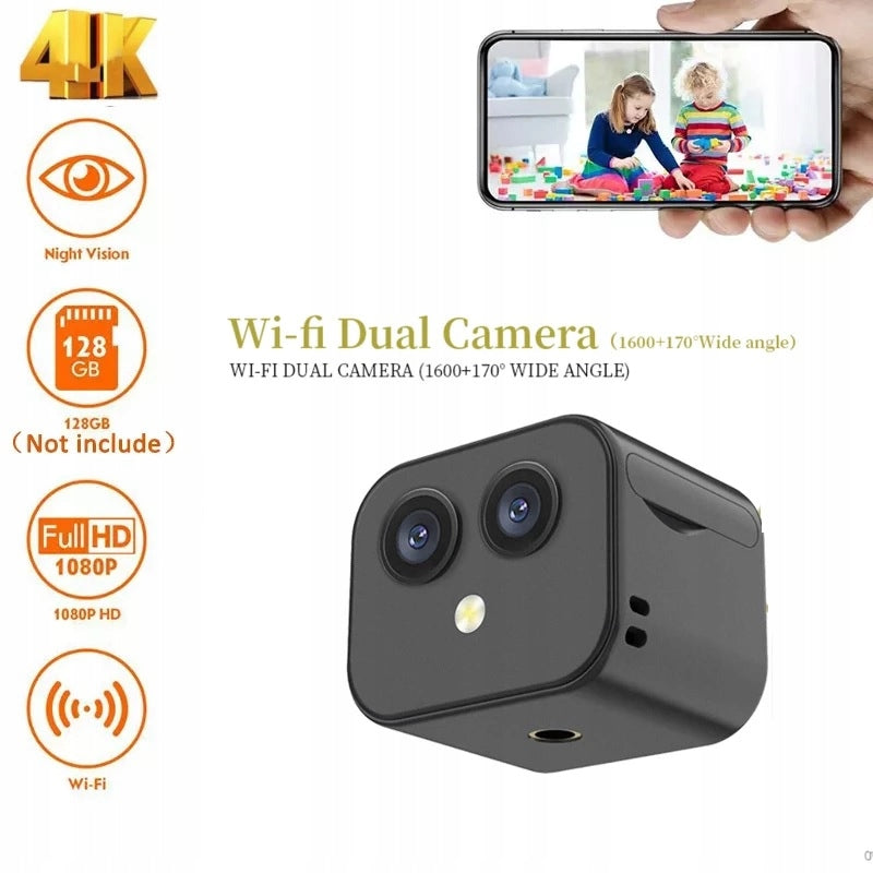 170° 4K WIFI BATTERY OPERATED CAMERA WITH TEL PREVIEW