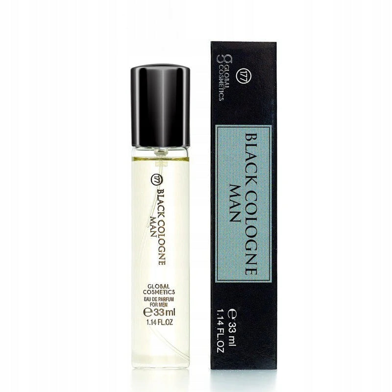 177 PERFUME MEN'S perfume PERMANENT BLACK COLOGNE MAN 33ml