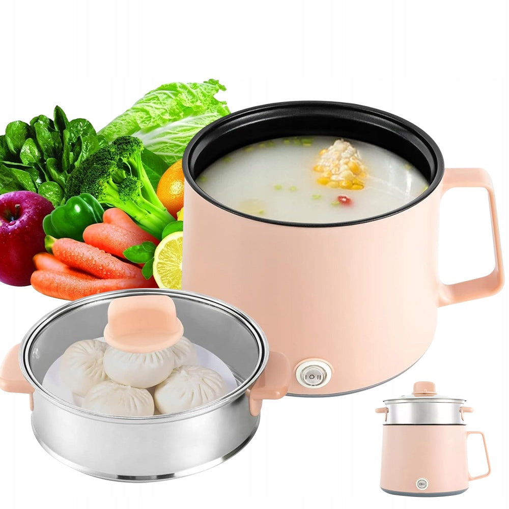 17L ELECTRIC POT WITH DOUBLE POWER AND HEATING FUNCTION PINK