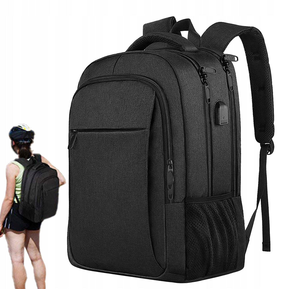 18" Laptop Men's Backpack USB Charging Port 15+ Compartments Anti-theft Packaging status original