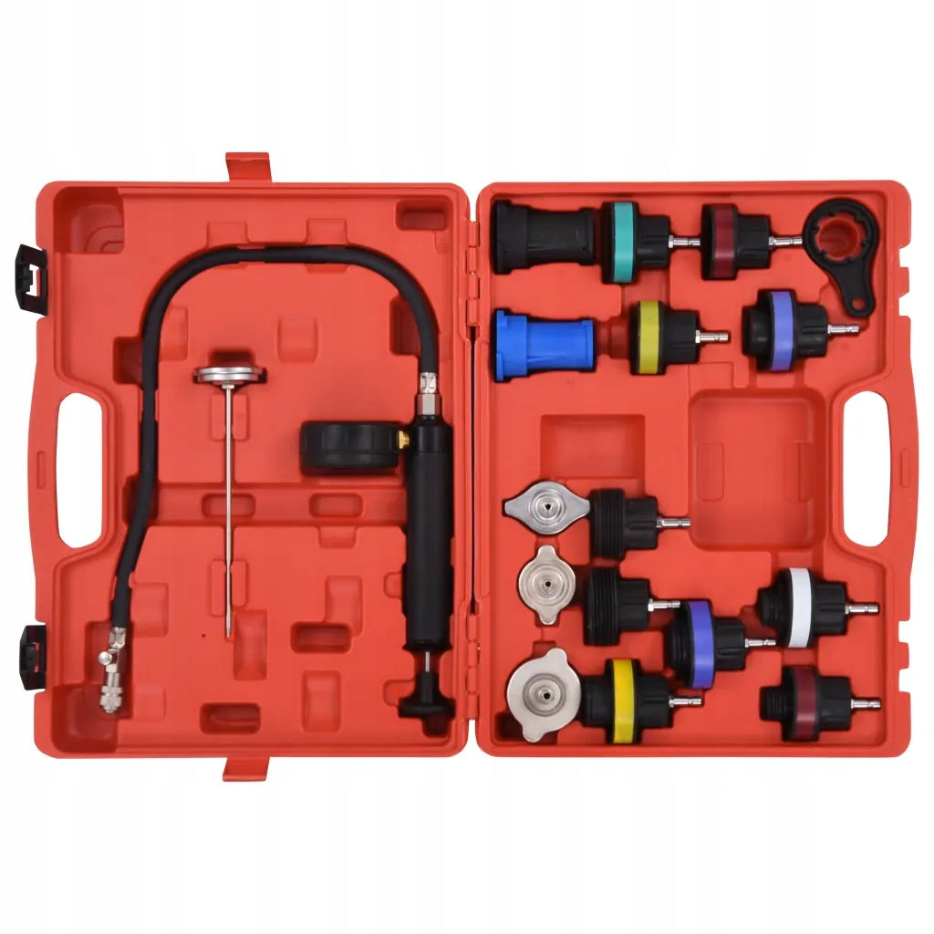 18-Piece Cooling System Pressure and Temperature Tester Manufacturer code 210535