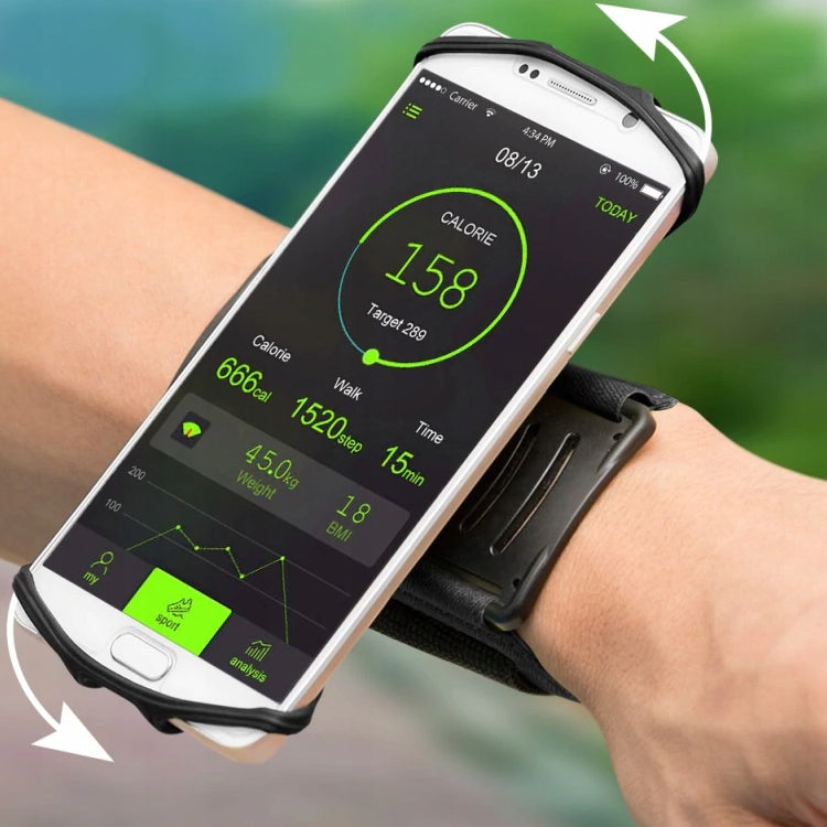 180° Rotating Wrist Phone Holder for Running, Cycling, Sports