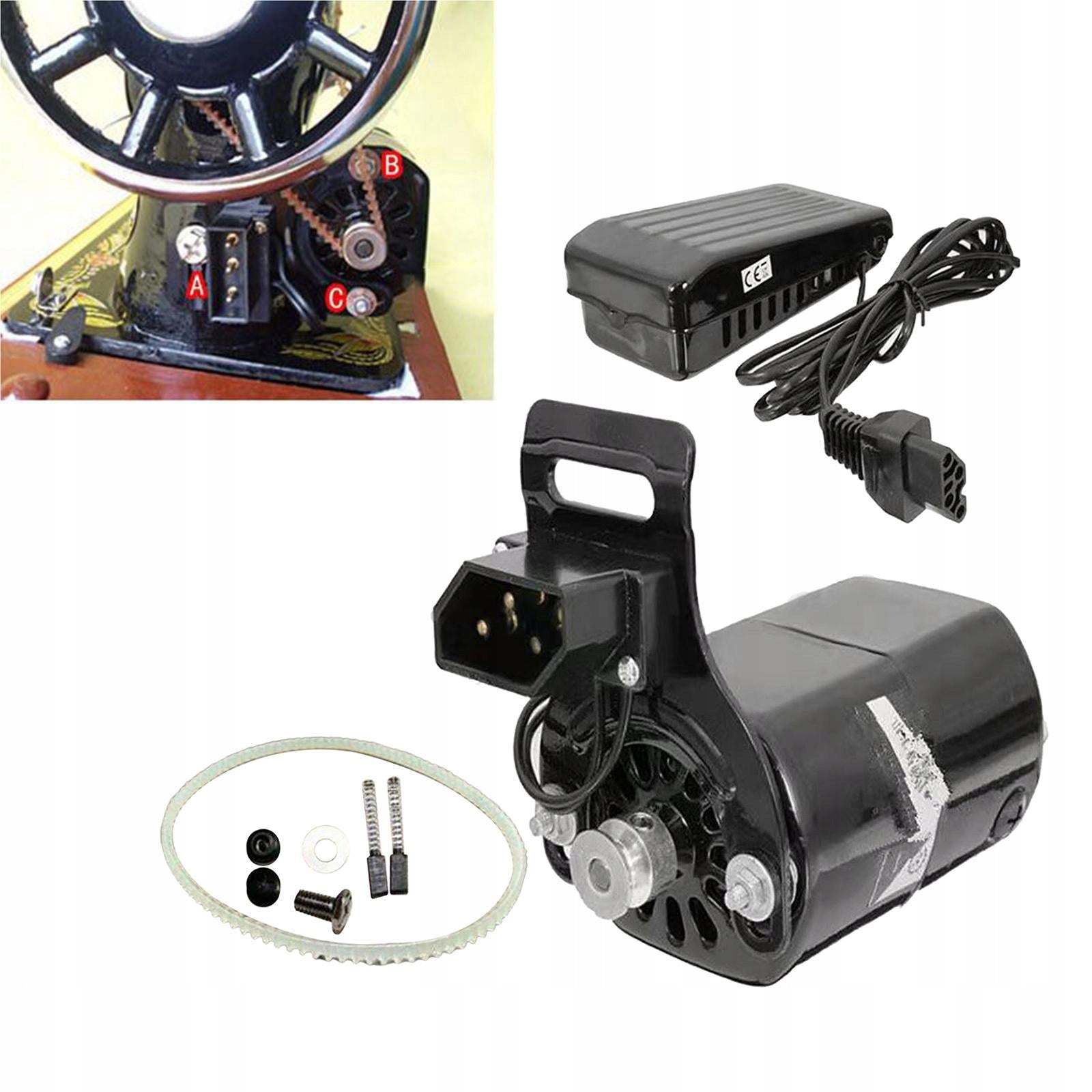 180W Household Old Sewing Machine Motor with Belt Sewing Foot Control Pedal Sewing speed 1 stitches/min