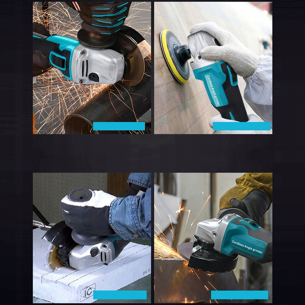 18V 125MM BRUSHLESS CORDLESS ANGLE GRINDER FOR MAKITA + 2AKU Manufacturer code 4069499997051