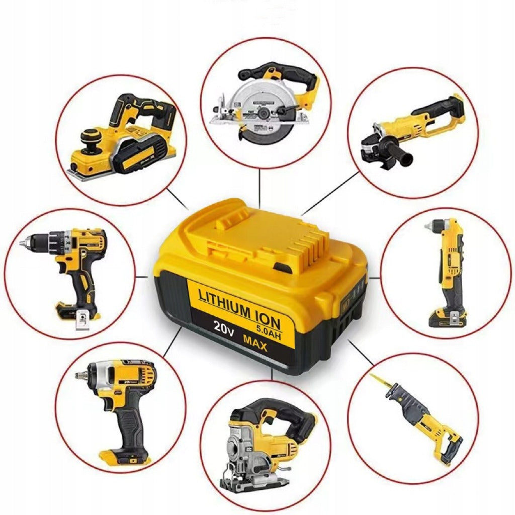 18V 5.0Ah Battery Pack for DeWalt DCB200 DCB184 DCB204 DCD DCFDCG DCS Manufacturer code 6974715561252