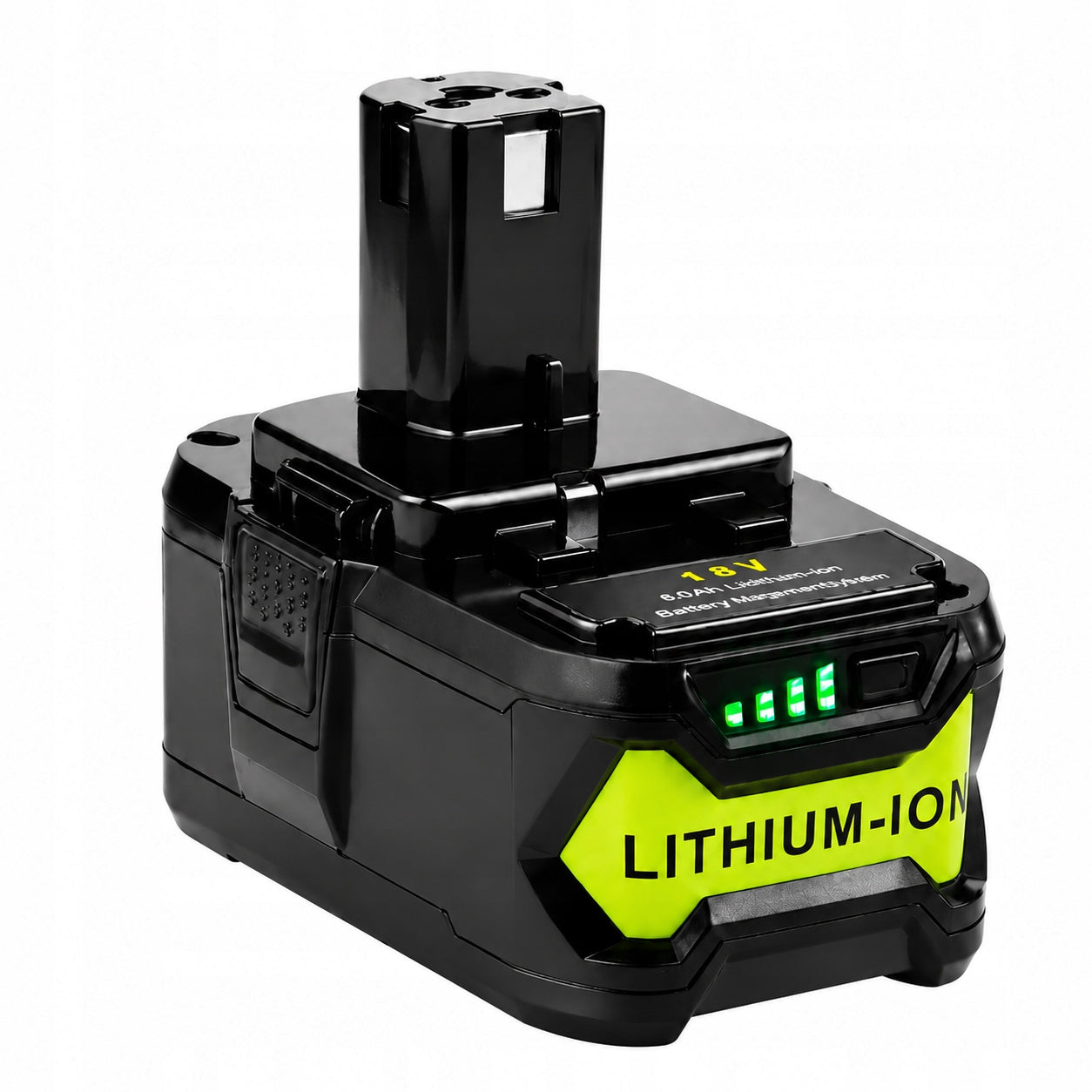 18V 8.0Ah Lithium-Ion Battery Replacement for Ryobi P102 P107 P108 Battery Product weight with unit packaging 0.68 kg