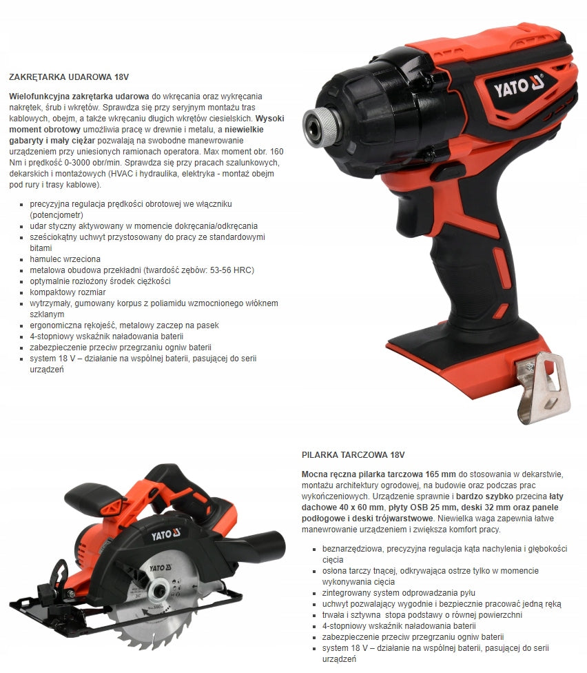 18V + AKU 4x6AH CORDLESS TOOL KIT Voltage (V) 18 V