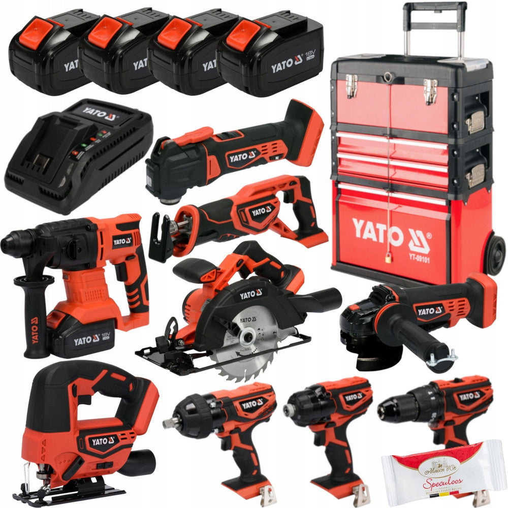 18V + AKU 4x6AH CORDLESS TOOL KIT
