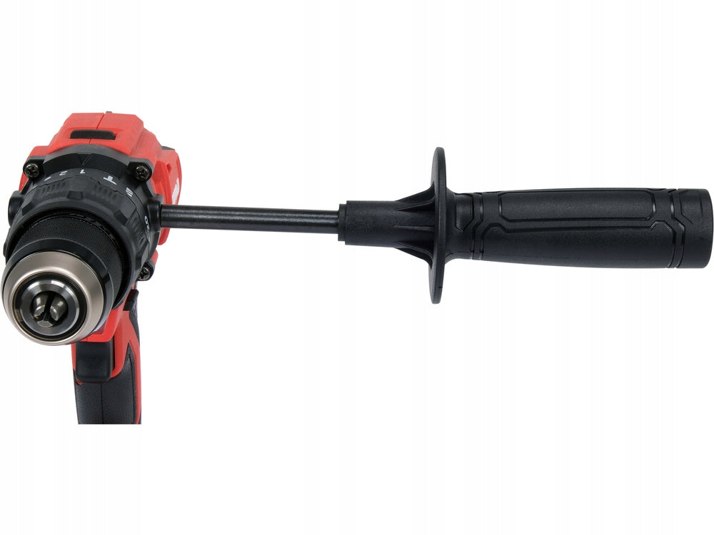 18V BRUSHLESS AKU IMPACT DRILL WITH TWO 4AH BATTERIES AND CHARGER Maximum drilling diameter in metal 10 mm