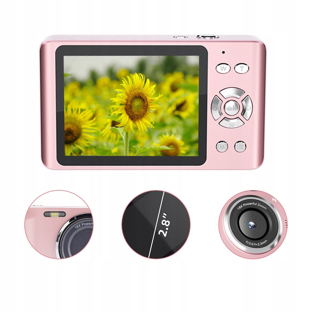 18X PINK DIGITAL OPTICAL ZOOM CAMERA FOR GIRLS