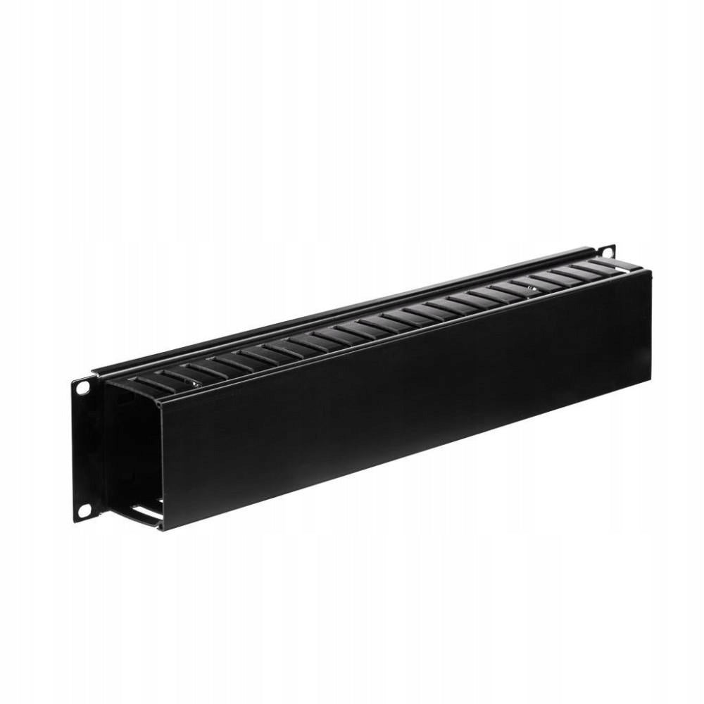 19''/2U Cable Organizer - Black with Netrack Cover Packaging status original