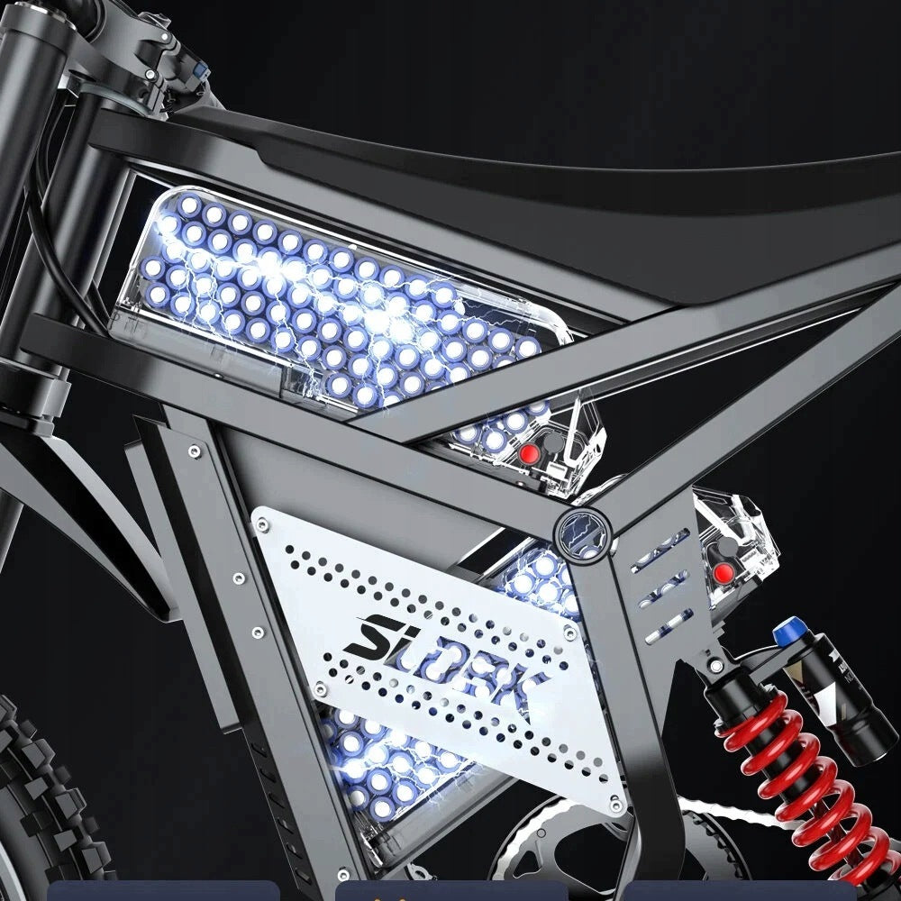 19" Electric Vehicle SLDBK E6 Ultra 7000W 85km/h 60V15Ah*2 90km oil brake Packaging status original