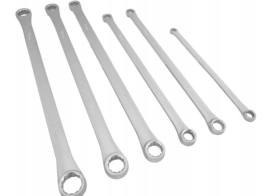 Tiesūs itin ilgi raktai, 8–21 mm, komplektas