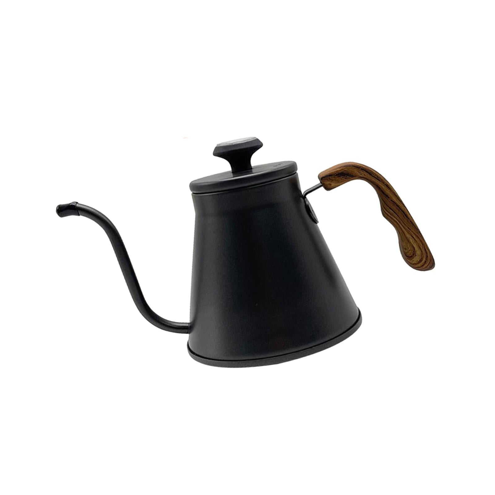 1L Long Narrow Spout Professional Steel Durable Coffee Kettle Spout Black Brand no brand