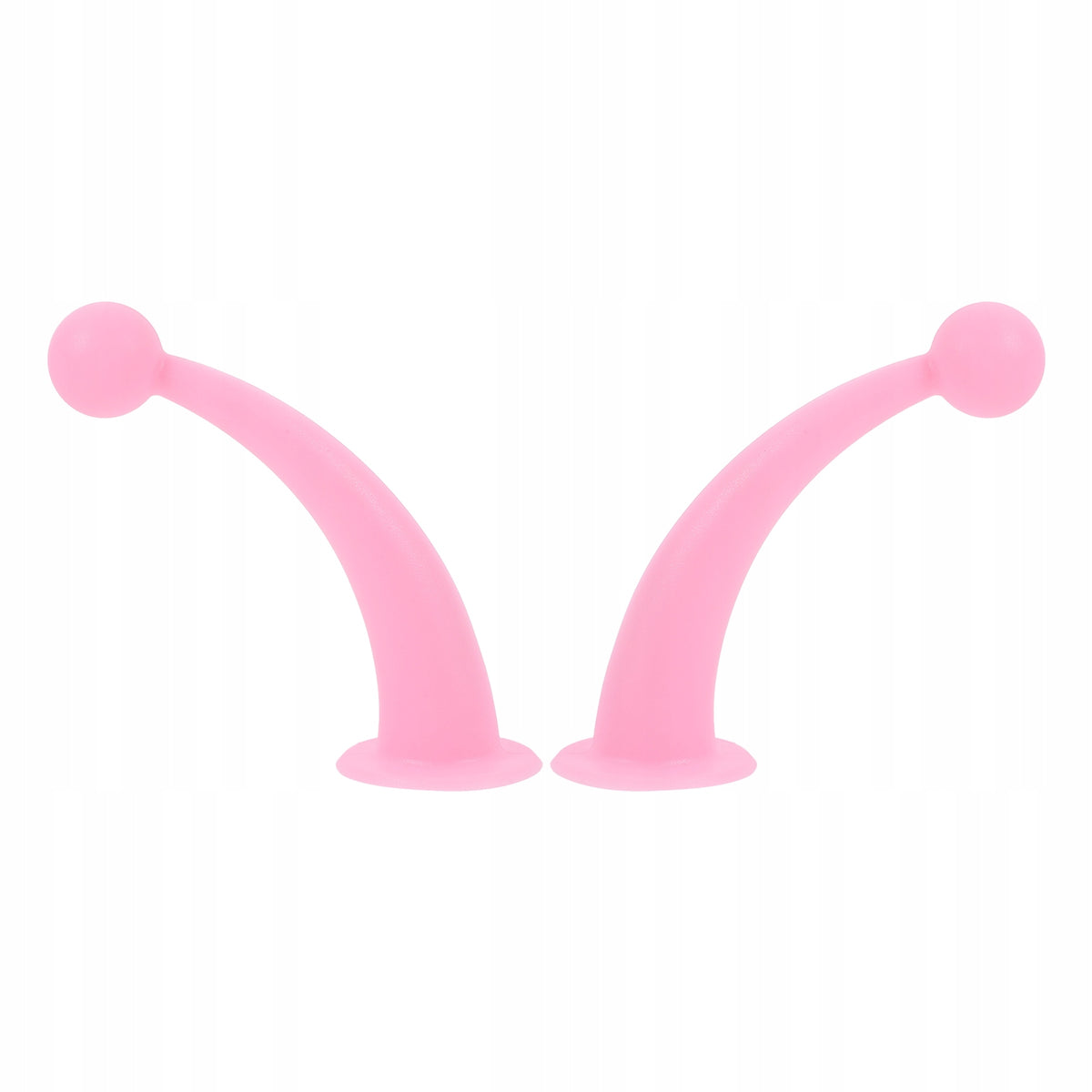 1PARA RÓŻOWE ANTENKI SILIKONOWE Z PRZYSSAWKĄ DO KASKU Color pink
