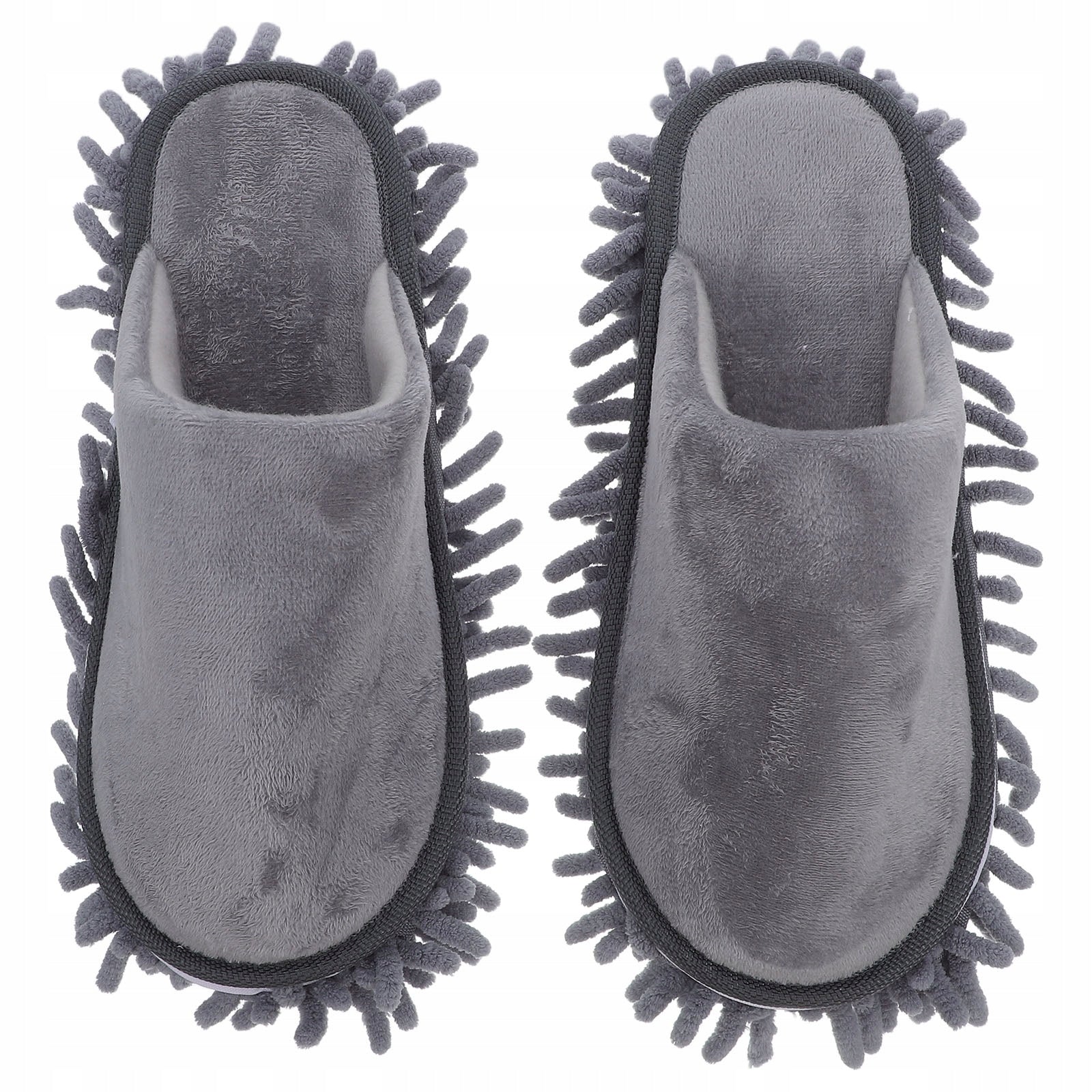 1Pair Washable Unisex Chenille Slippers for Easy Floor Dusting