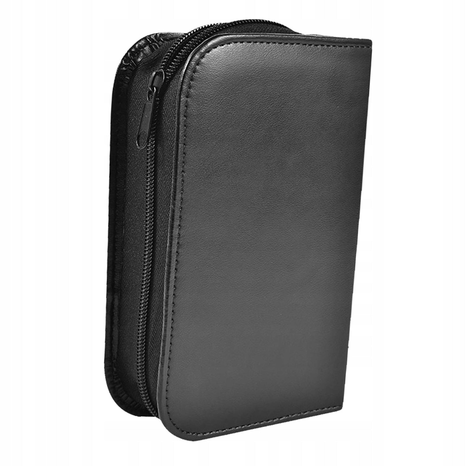 1Pc Black PU Diabetic Supplies Travel Case Portable Oximeter Storage Bag
