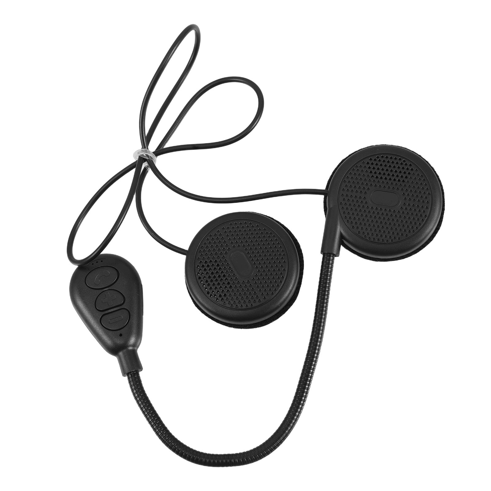 1SET LIGHTWEIGHT MOTORCYCLE HEADSET WITH BUILT-IN MIC FOR HELMETS