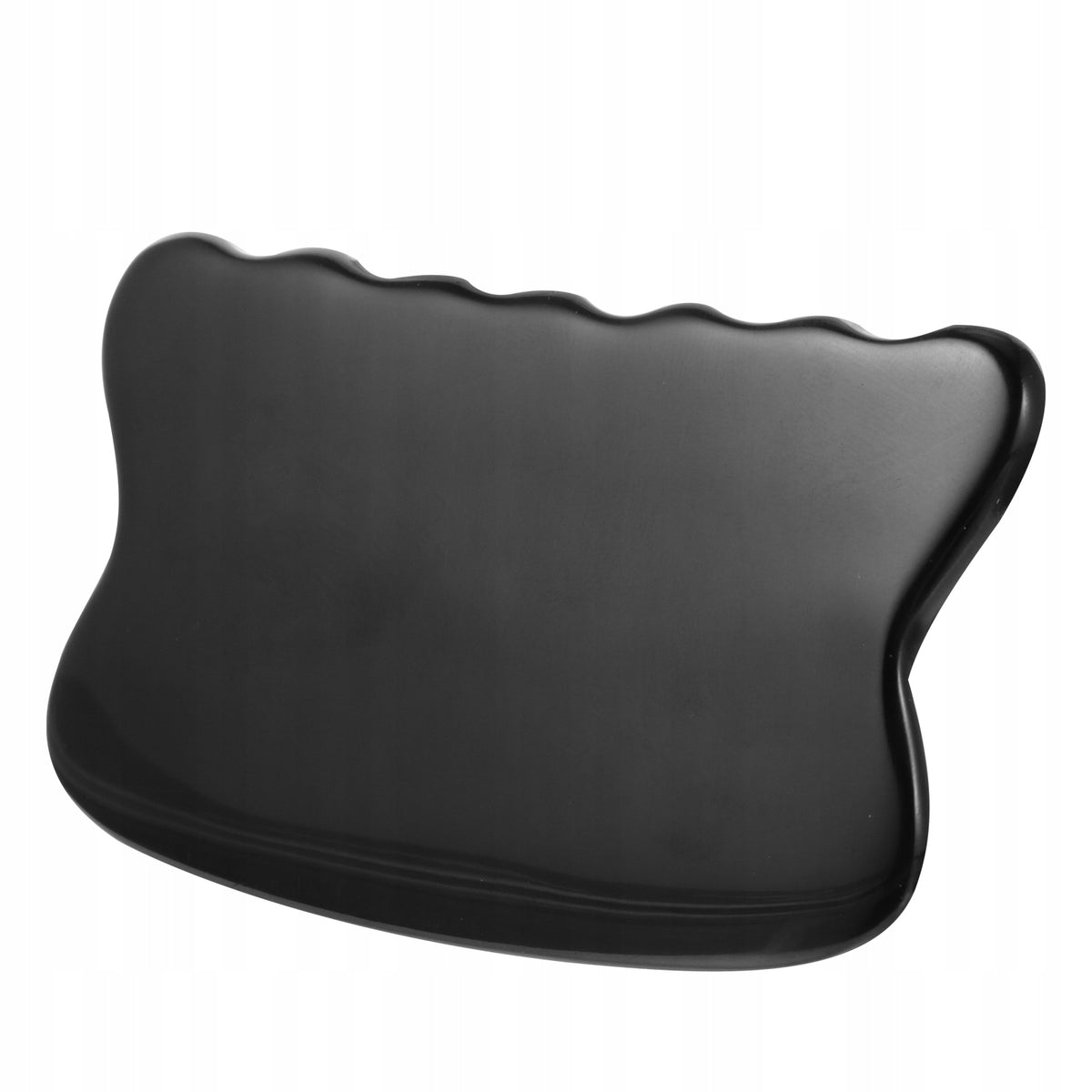1SZT CZARNA ERGONOMICZNA MASAŻER GUA SHA Z ROGU BAWOŁU Brand no brand