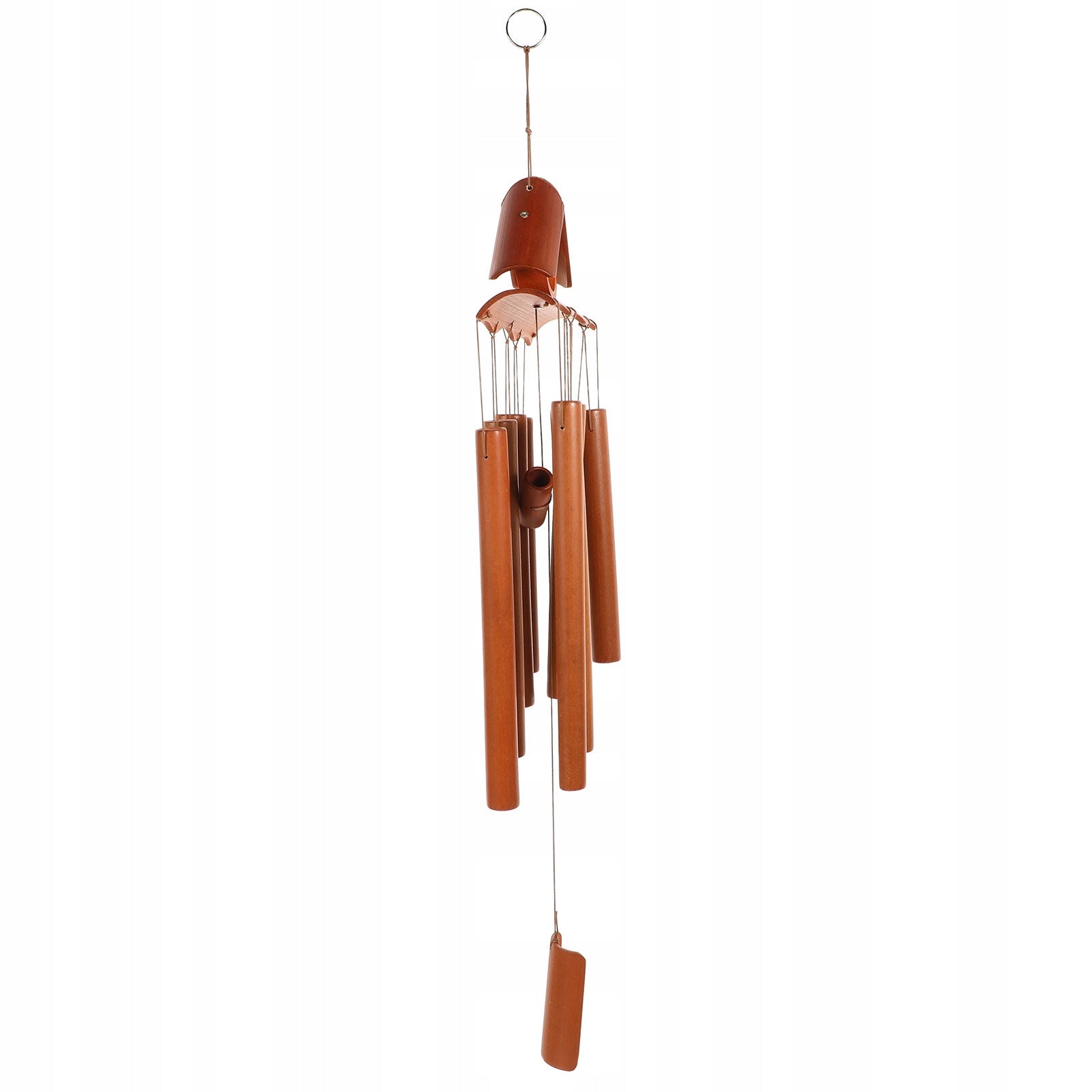 1SZT DREWNIANY DZWONEK WIETRZNY ELEGANCKA OZDOBA WISZĄCA Manufacturer no brand