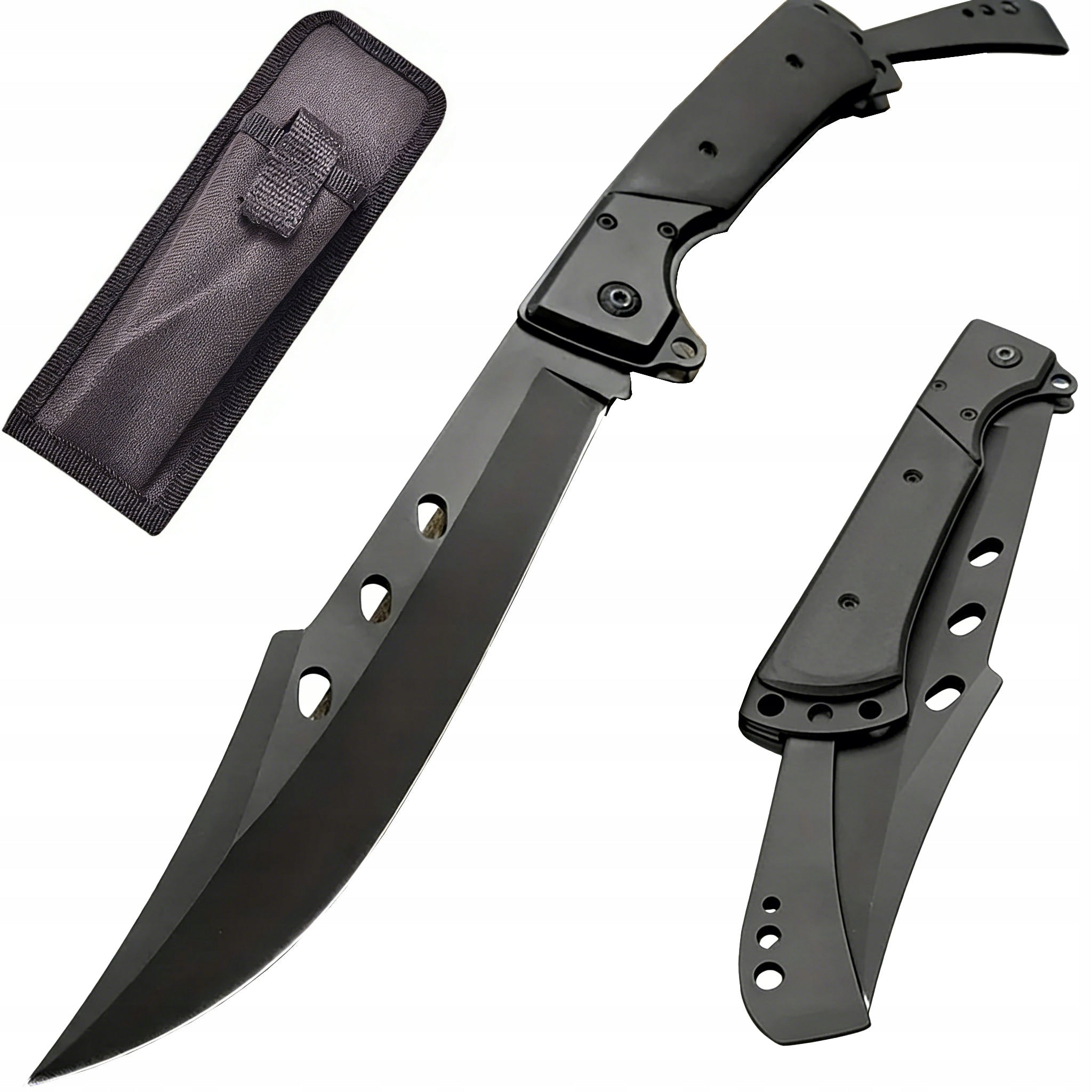1SZT TACTICAL FOLDING KNIFE SURVIVAL HUNTING CUTTING SHARP CAMPING EDC