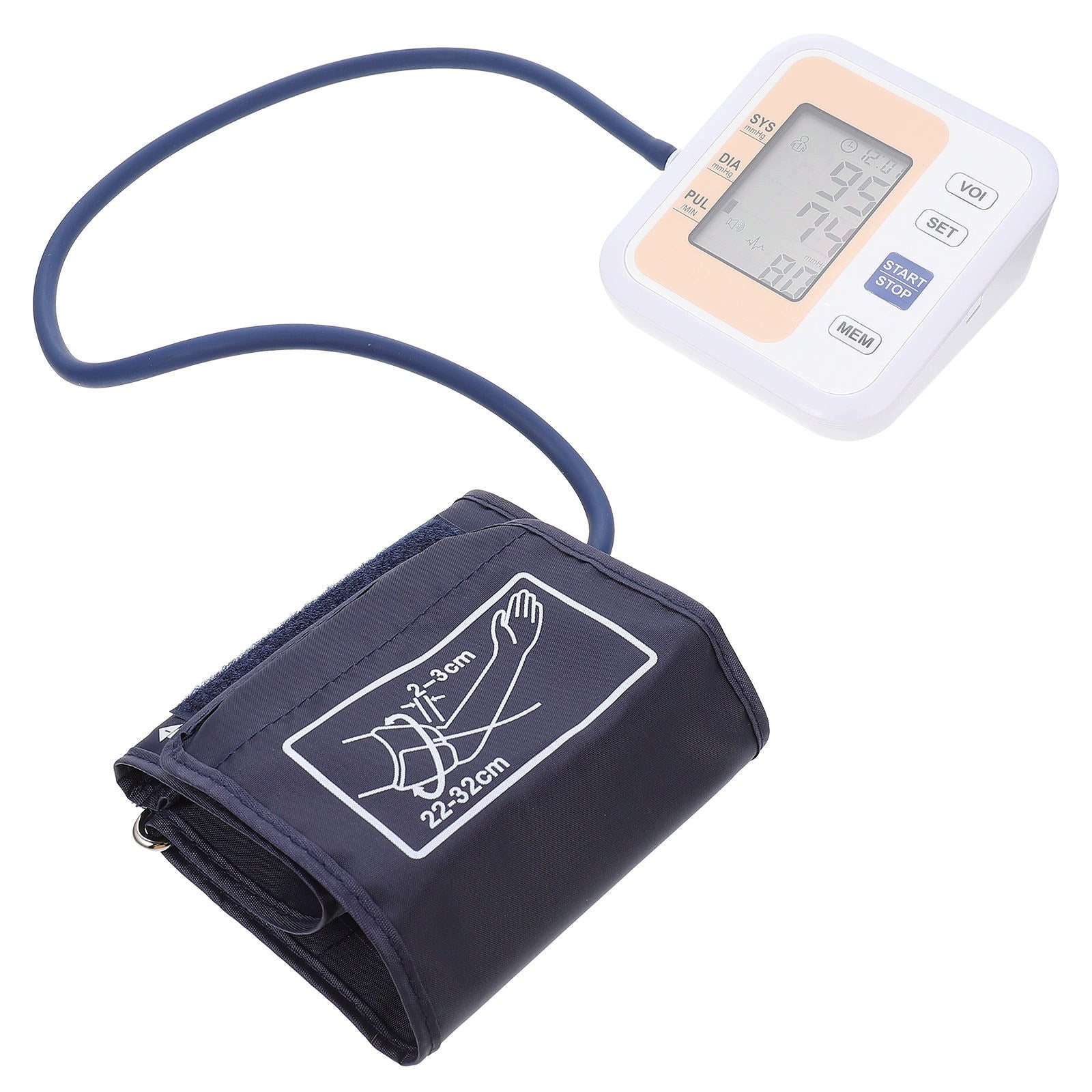 1Set Practical Electric Upper Arm Sphygmomanometer Portable Home Machine