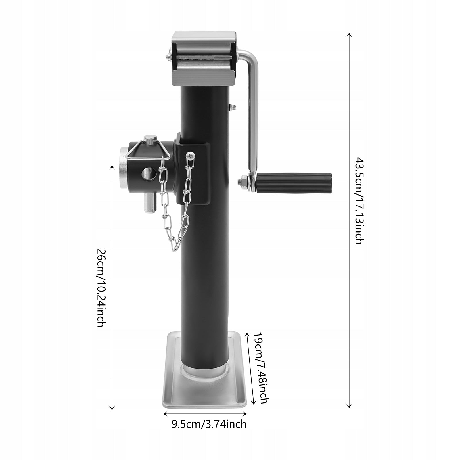 1T 10 Inch Garage Jack Q235B Steel Lift for Vehicle Maintenance Maximum lifting height 260 mm