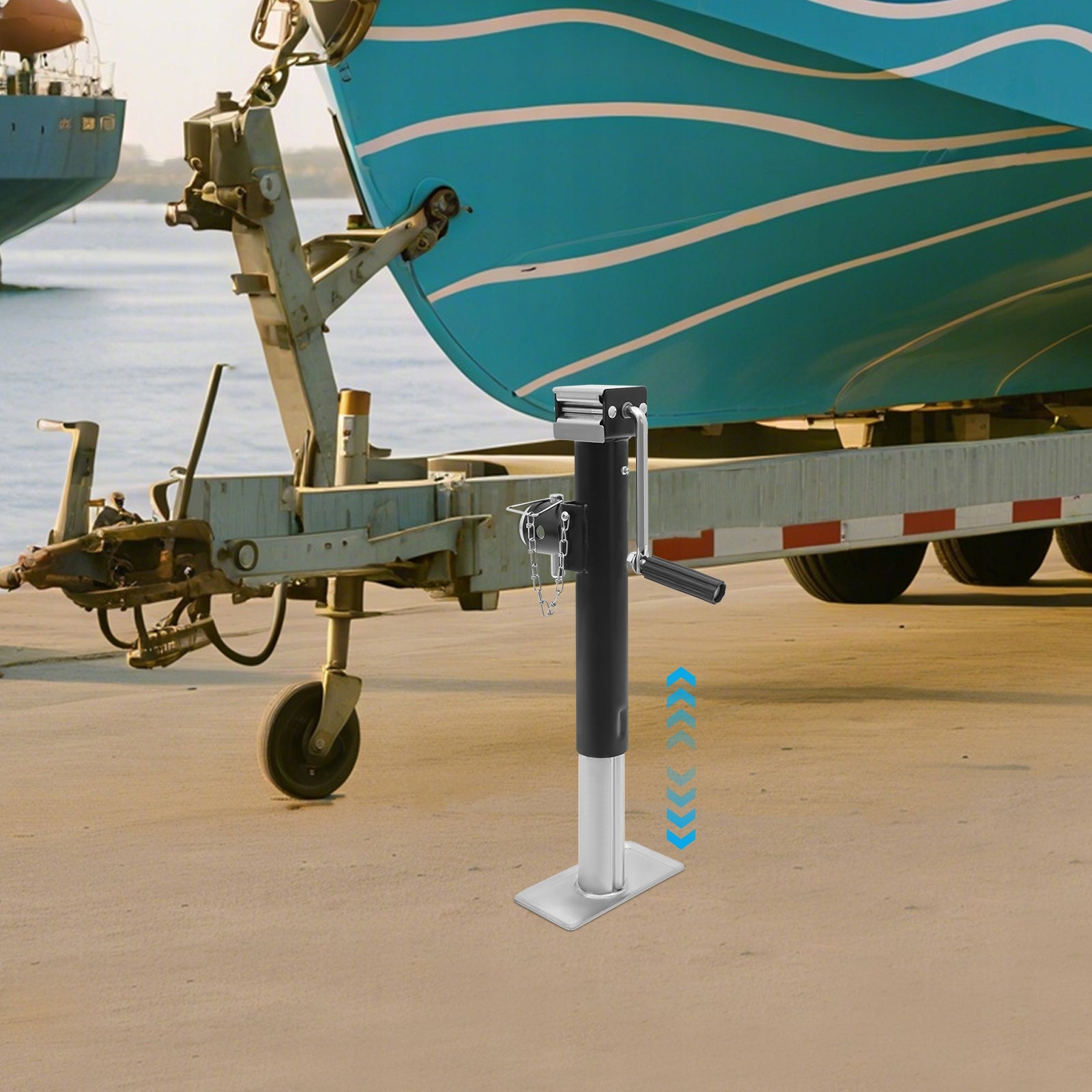1T 10 Inch Garage Jack Q235B Steel Lift for Vehicle Maintenance Minimum lifting height 260 mm