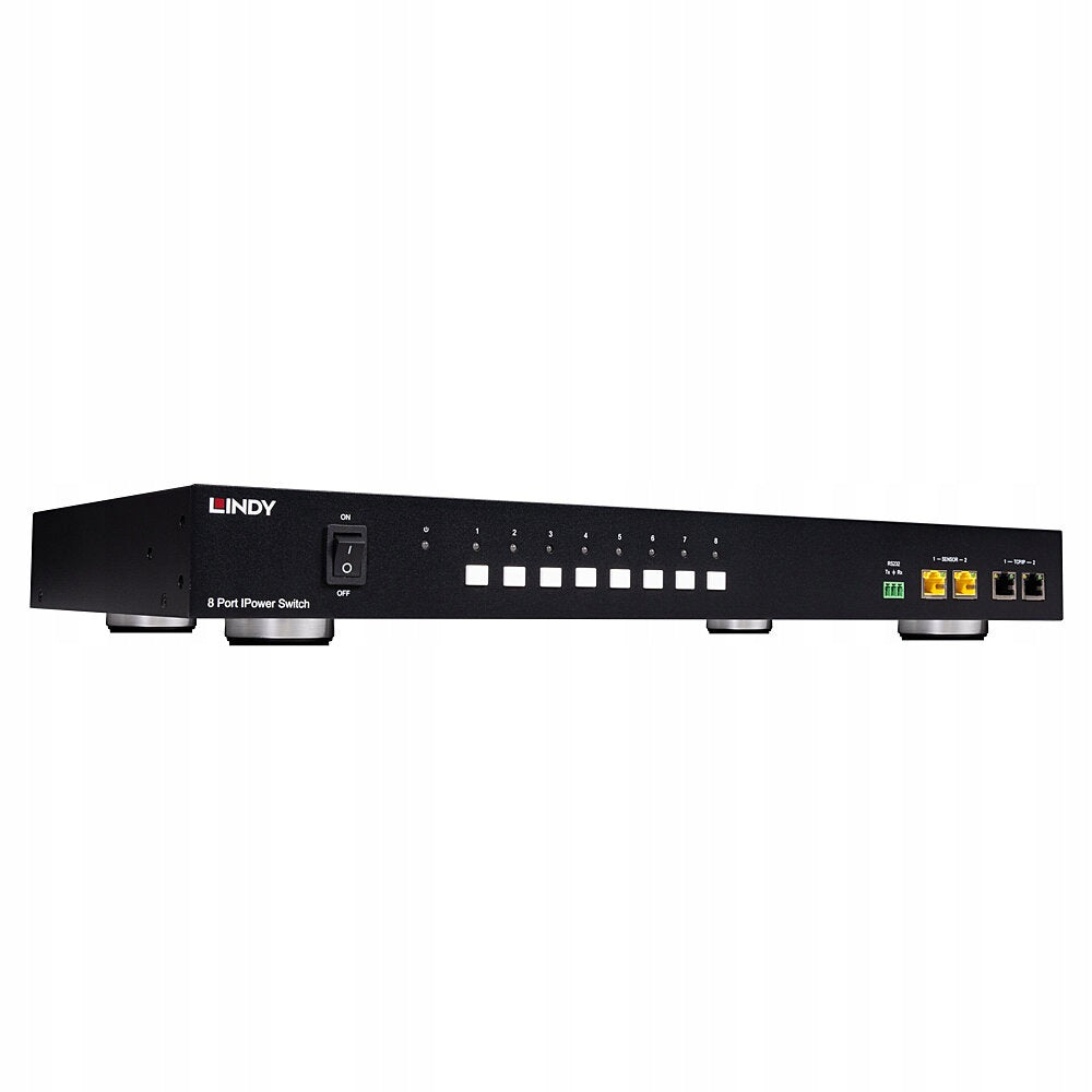 1U, 8x C13 Intelligent PDU Rack Strip, Monitoring and Remote Control