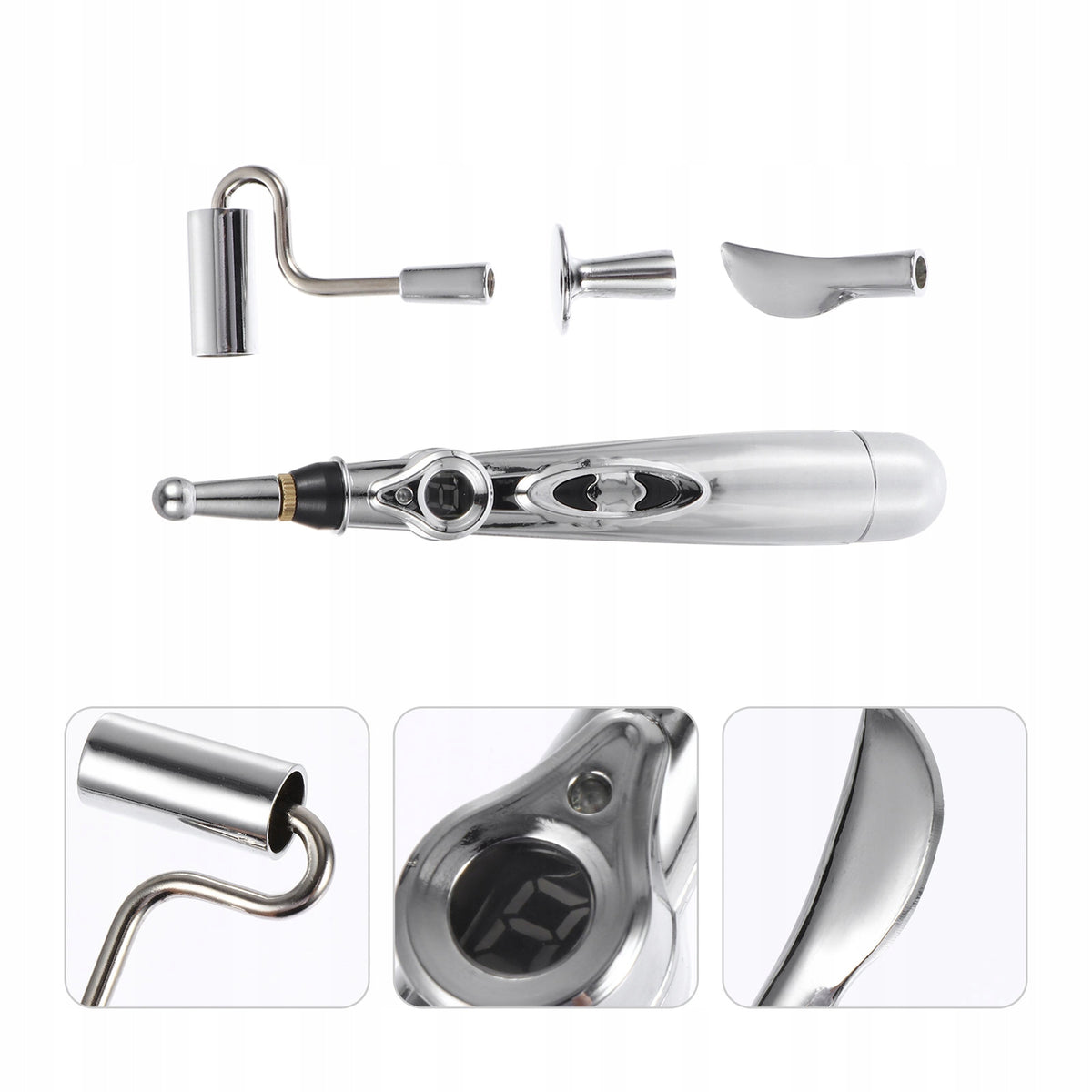 1ZEST ELECTRONIC ACUPRESSURE PEN ABS FOR MASSAGE SILVER Brand no brand