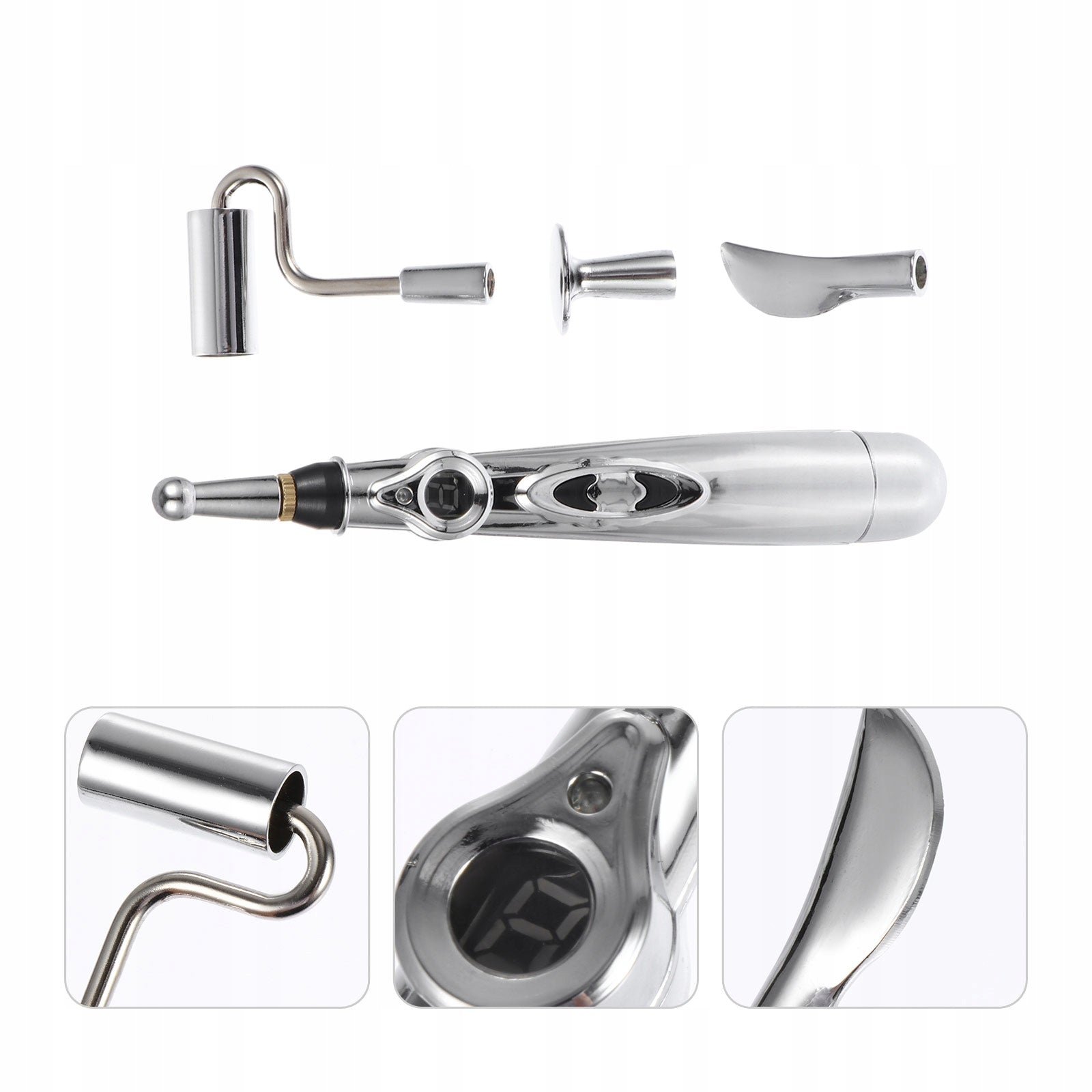 1ZEST ELECTRONIC ACUPRESSURE PEN ABS FOR MASSAGE SILVER Brand no brand
