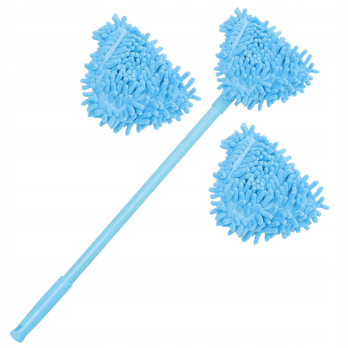 1ZEST LEKKI MOP DOMOWY Z UCHWYTEM TELESKOPOWYM I TRÓJKĄTNĄ KOŃCÓWKĄ