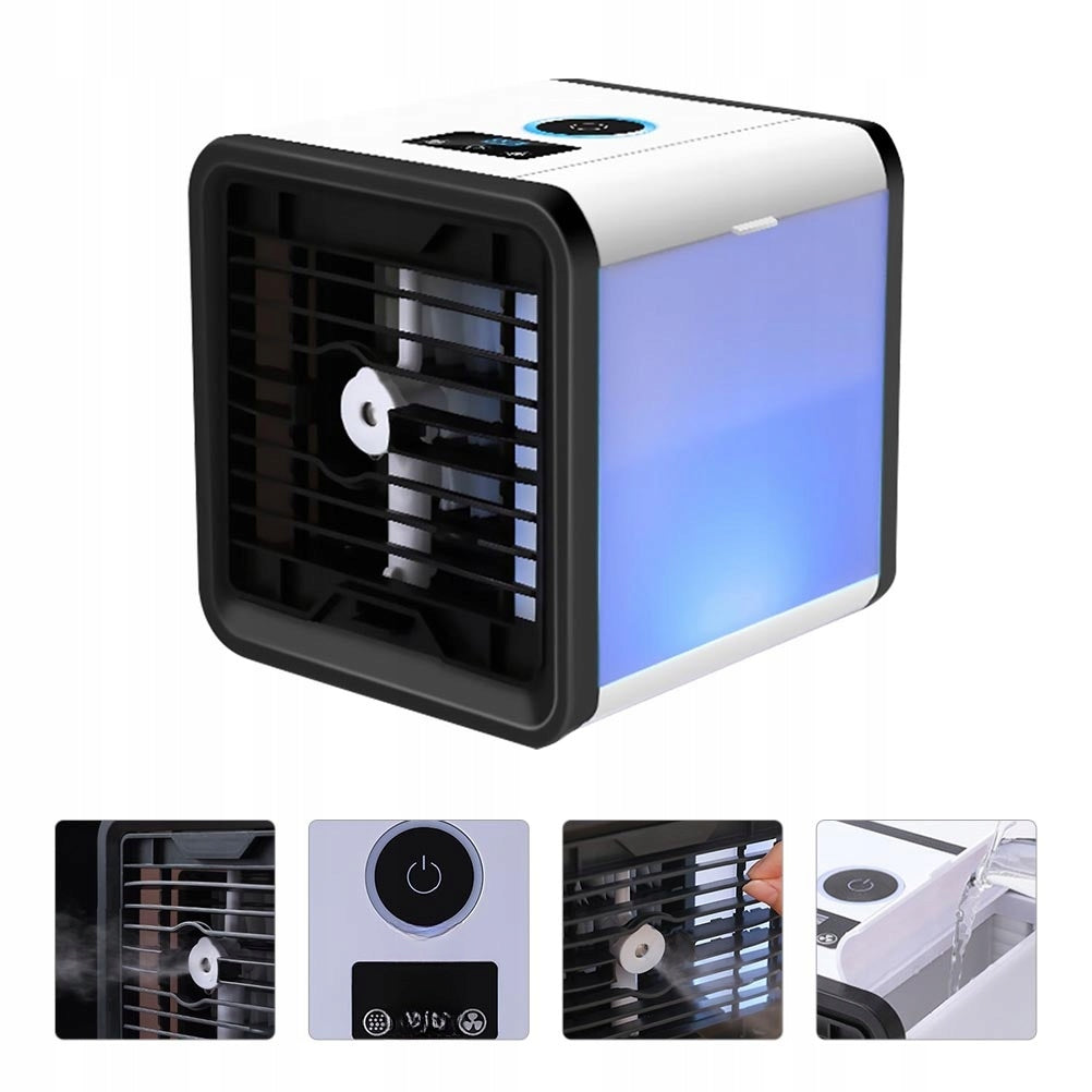 1ZEST MINI PRZENOŚNY KLIMATYZER Z DUŻYM ZBIORNIKIEM NA WODĘ Model 10581043322273