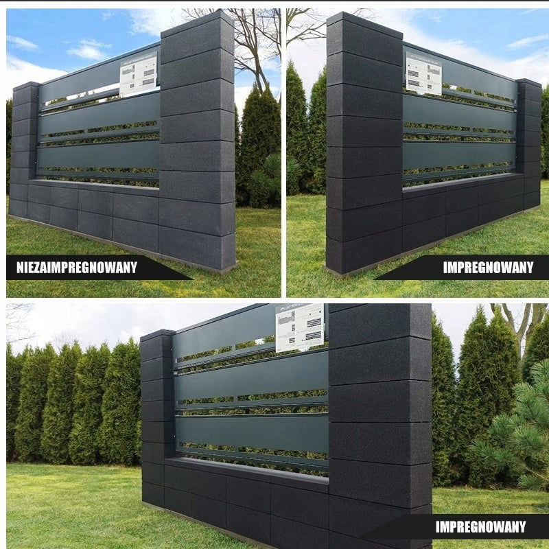 Tvoros blokas PRO+ 50x20x20 cm, grafito spalvos
