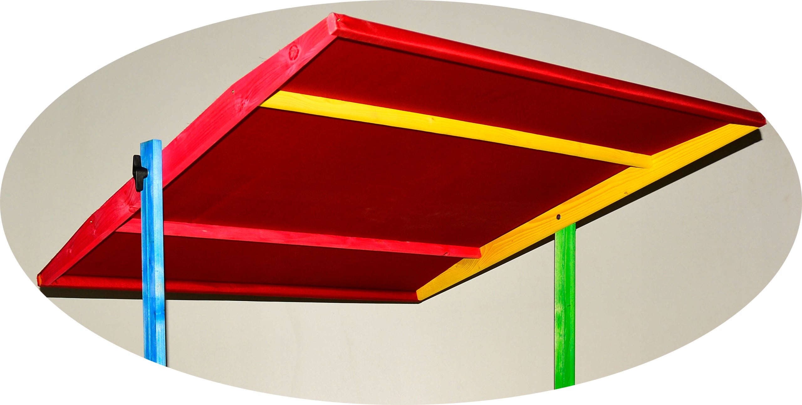 Medinė smėlio dėžė 120x120 su stogeliu EKO