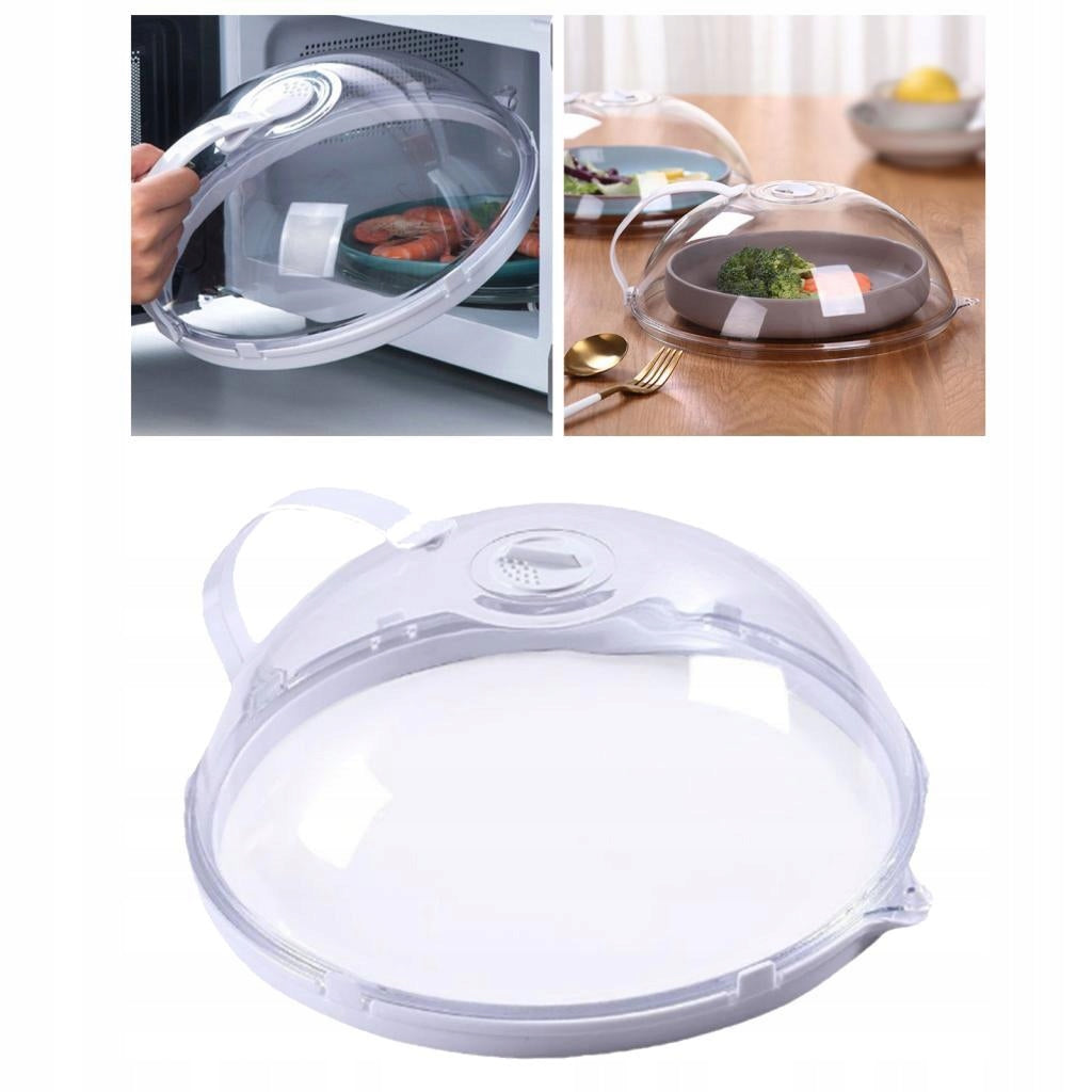 1pc Professional Microwave Food Cover Heat Resistant Lid with tray
