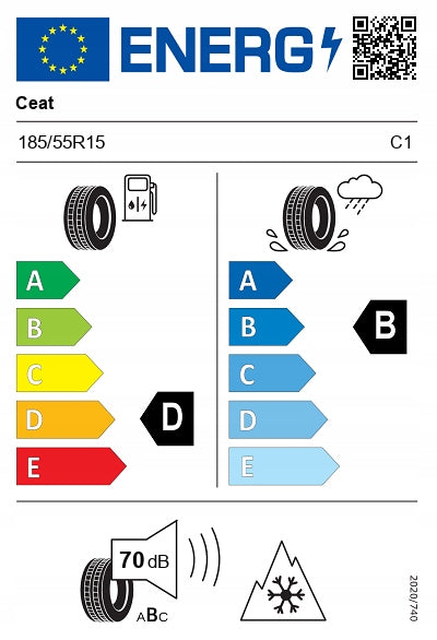1x All-season tyre 185/55R15 Ceat 4SEASONDRIVE+ 86V XL New 2025 Number of tires offered 1 pc.
