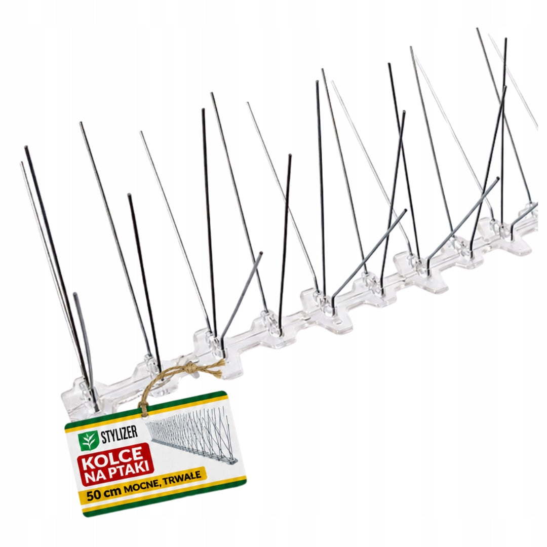 1x BIRD SPIKES PIGEONS STAINLESS SPIKES AGAINST BIRDS ROOF BALCONY 50cm Kind spikes