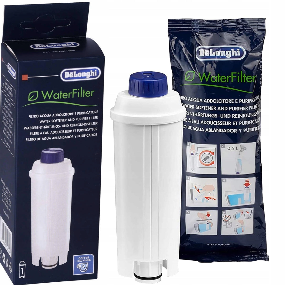 1x FILTER Filter cartridge De'Longhi SER3017 DLS C002 FOR WATER MACHINE