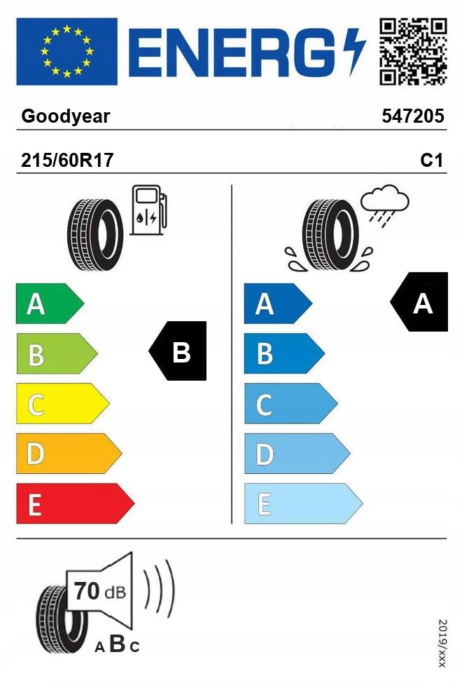 1x GOODYEAR EFFICIENTGRIP PERFORMANCE 2 215/60R17 Year of manufacture 2024